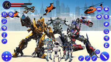 3D Robot Transformer Game Affiche