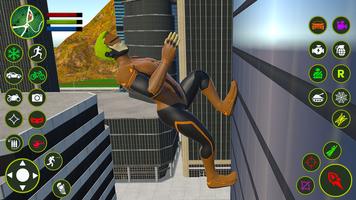 Flying Super Hero Rescue City capture d'écran 2