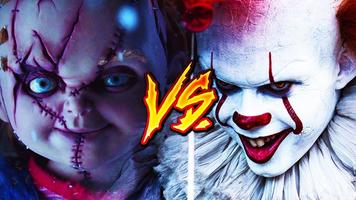 Pennywise v.s chucky wallpaper Affiche