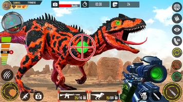 本物の恐竜狩り2018：肉食動物恐竜動物園ゲーム ポスター