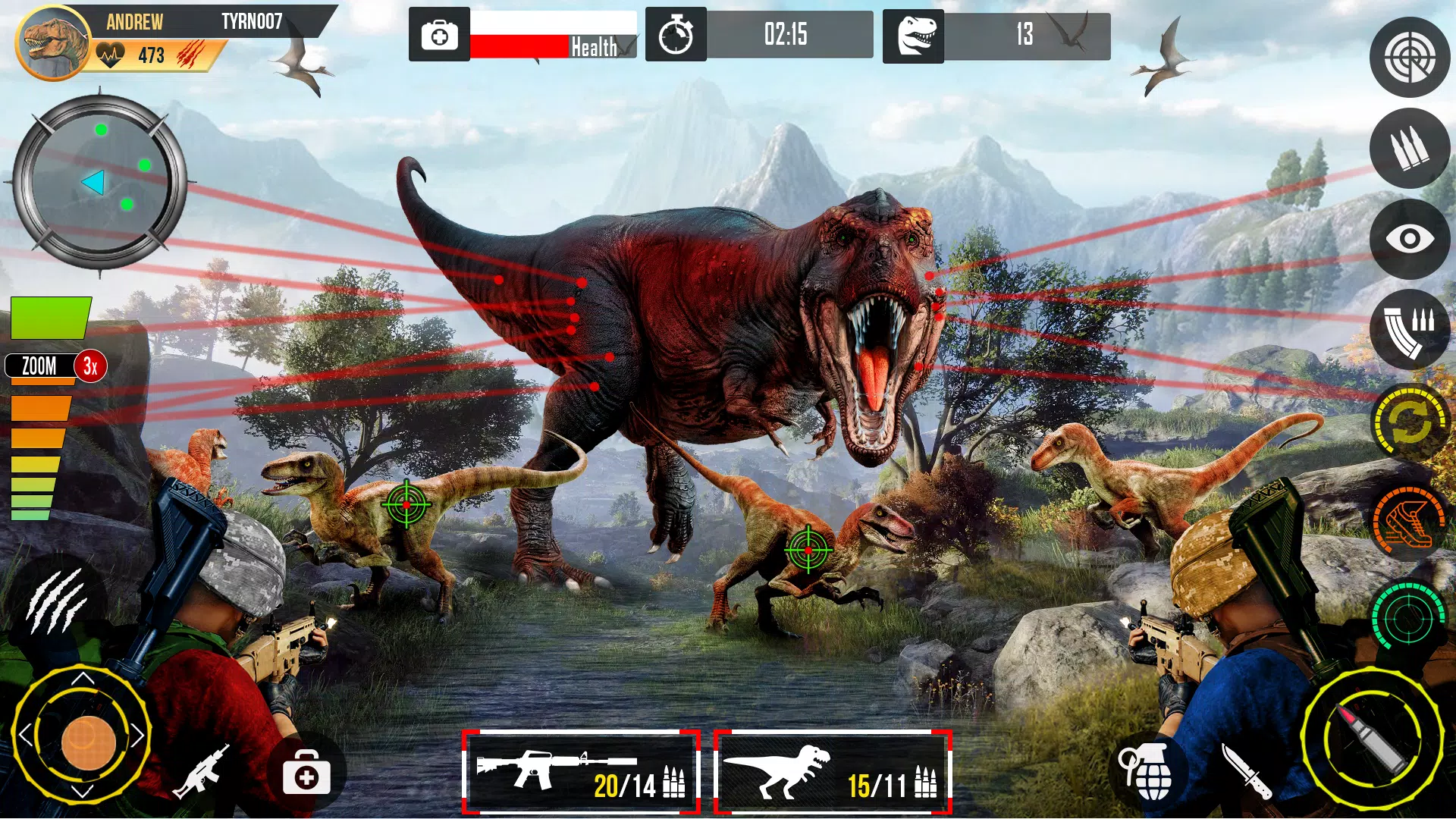 Dinosaur Shooting Games 3D for Android - Free App Download