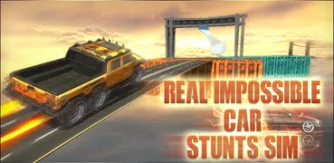 Reais trilhas impossíveis - Carro Stunts Sim
