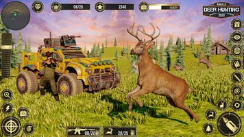 Chasse Au Cerf De La Jungle Affiche