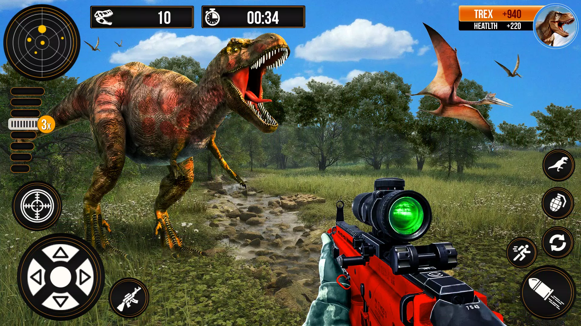 Download do APK de Jogos de caça dino selvagem para Android