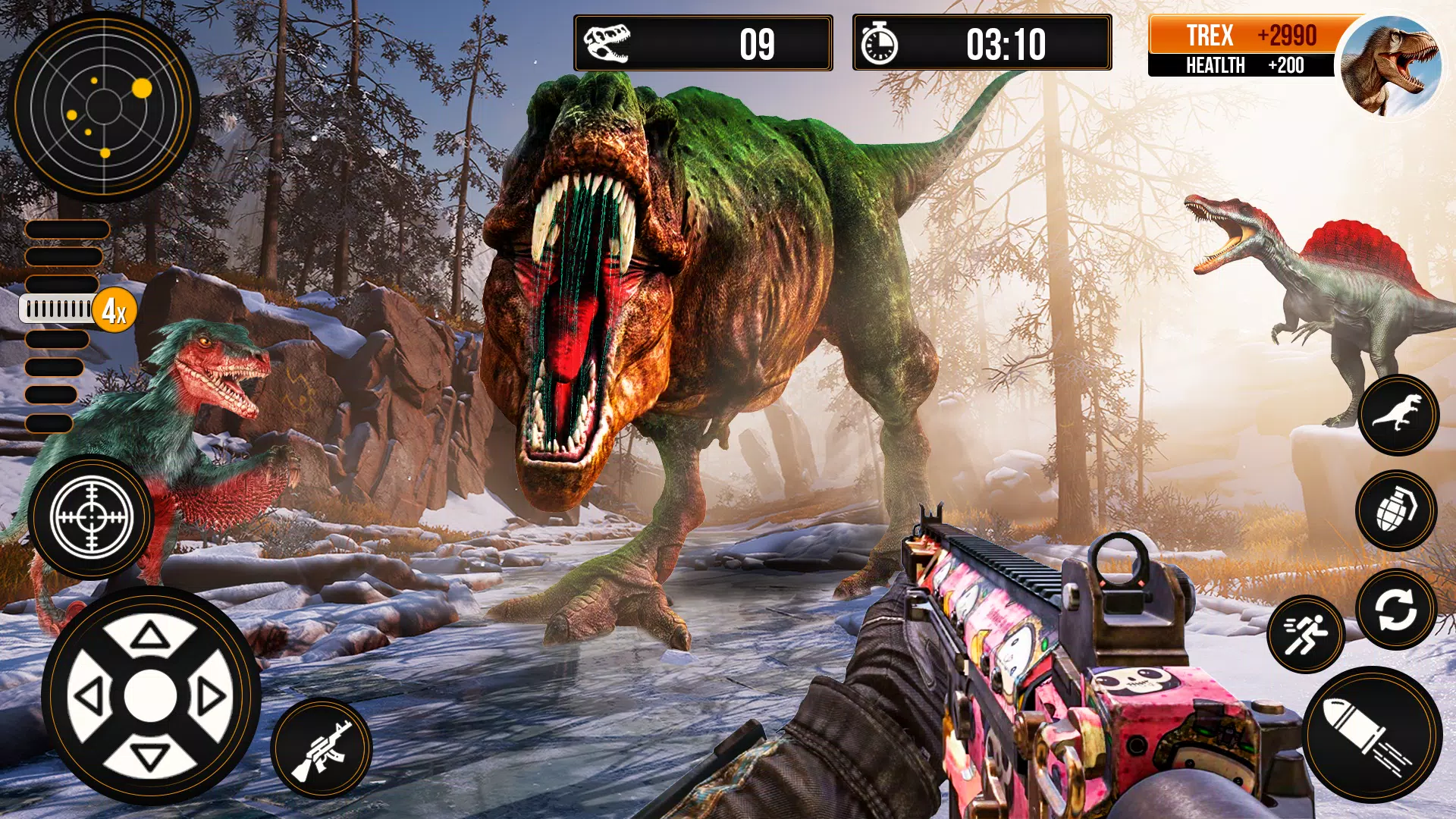 vingança mortal caçador de dinossauros fps jogo - Download do APK para  Android