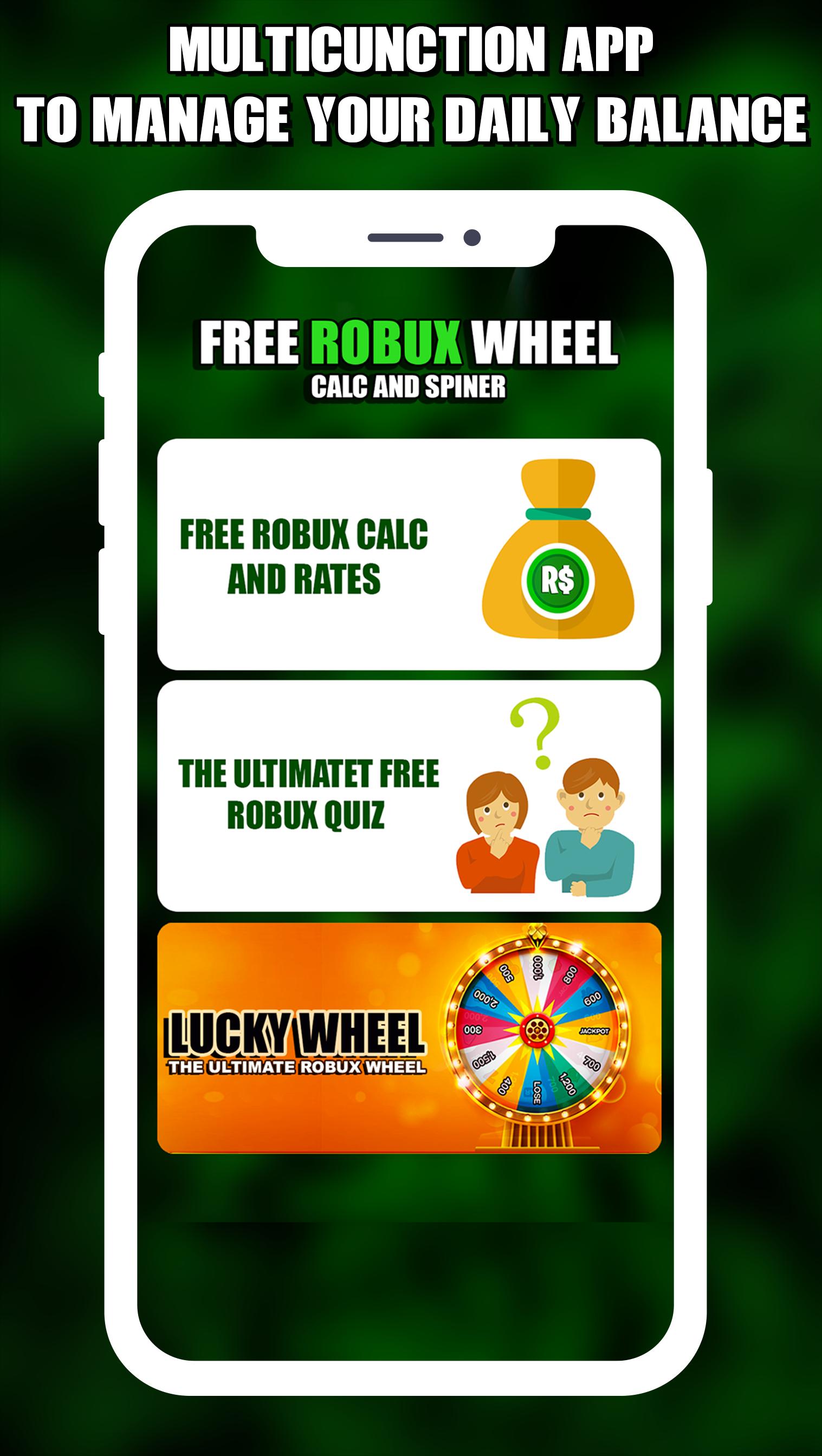 Robux 2020 Free Robux Spin Wheel For Robloxs For Android Apk Download - roblox 400 robux immediate delivery