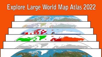 World Atlas Map Affiche