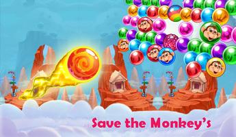 Little Kong Bubble Crush Game Affiche