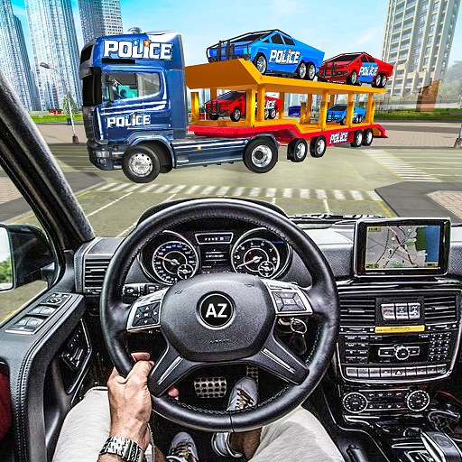 US Police Car Transporter