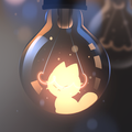 Light Bulb Cat