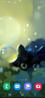 Sneaky Cat Live Wallpaper captura de pantalla 1