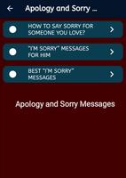 Apology and Sorry Messages capture d'écran 1