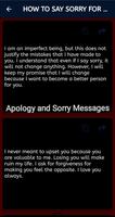 Apology and Sorry Messages capture d'écran 2