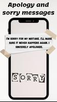 Apology and sorry messages ポスター
