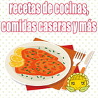 Recetas de cocinas, comidas caseras, postres y más أيقونة