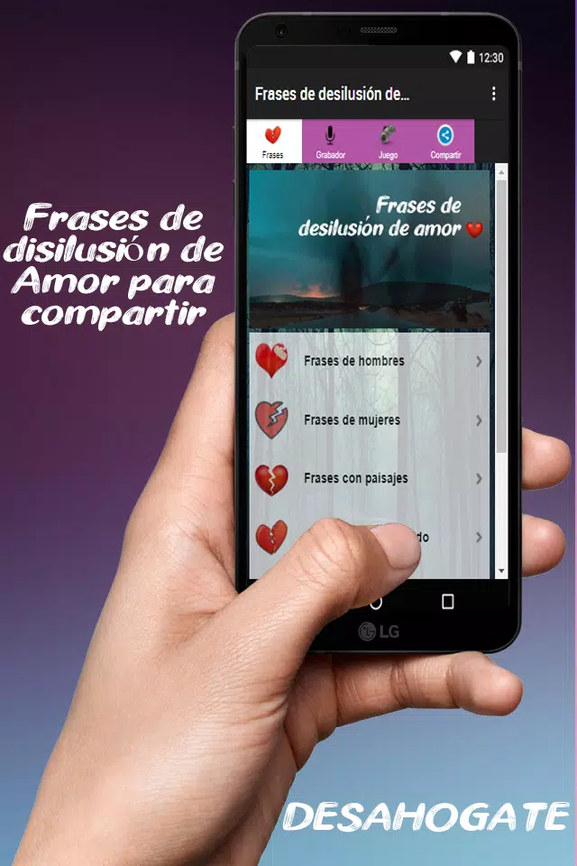 Android İndirme için Frases de desilusión de amor APK