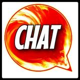 Chat hot icône