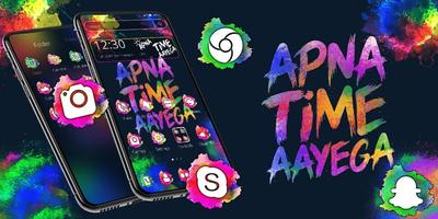 Apna Time Aayega Colorful Theme ảnh chụp màn hình 3