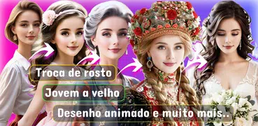 FaceSwap: Velho, Jovem e Toon