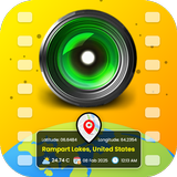 GPS-Karten-Videokamera-App Zeichen