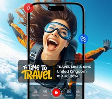 تطبيق كاميرا فيديو خريطة GPS الملصق