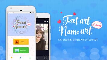 Text Art, Name Art Affiche