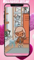 cute Toca Boca Wallpapers capture d'écran 2