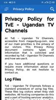 TvE - Ugandan TV Channels Cartaz