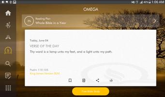Omega DigiBible Tablet Cartaz
