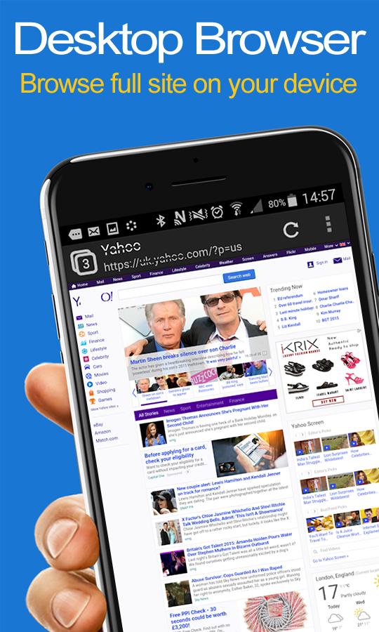 desktop browser app for android