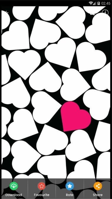 Black And White Heart Wallpaper