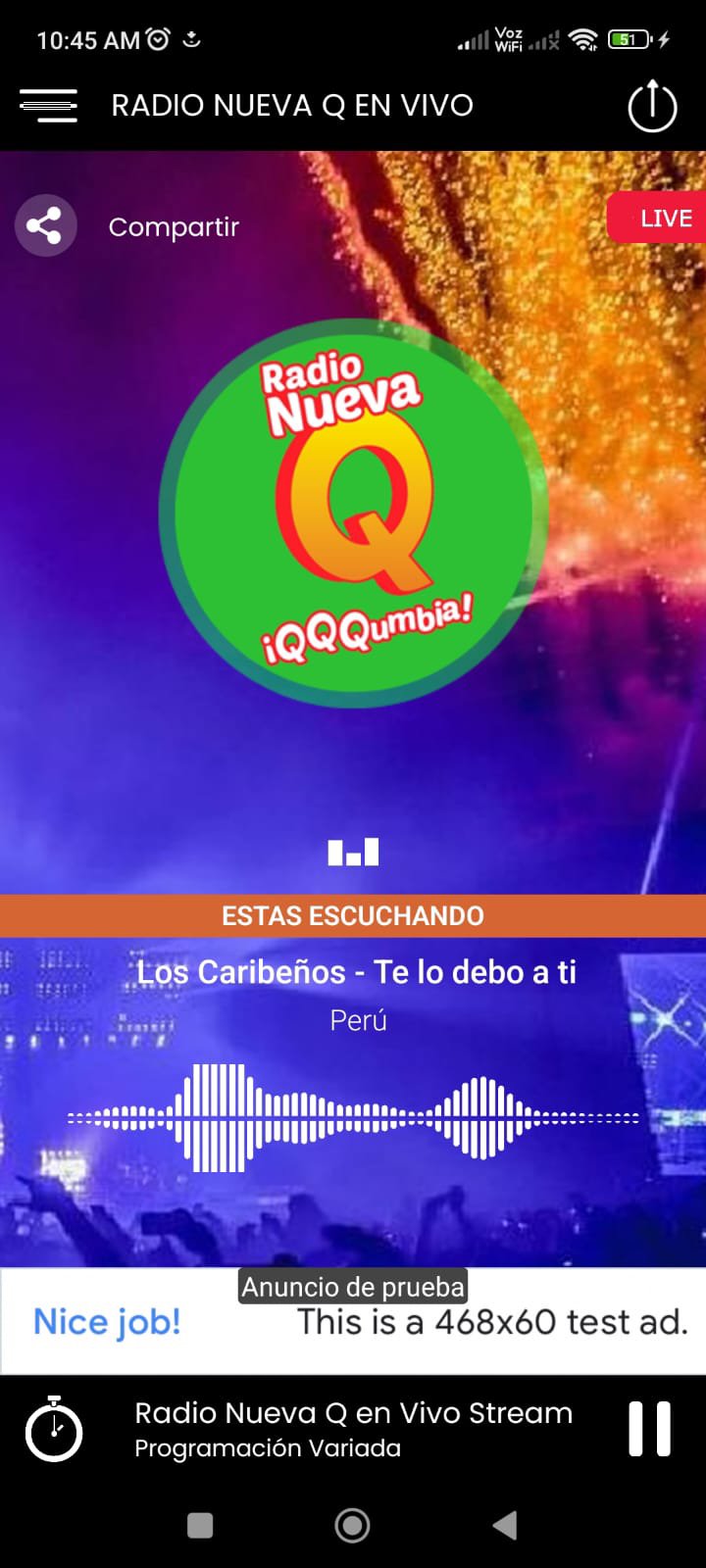 Android İndirme için Nueva Q Radio en Vivo APK