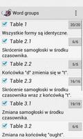 czasowniki nieregularne screenshot 2