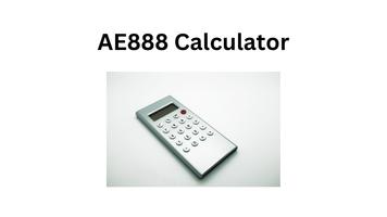 AE888  Calculator poster