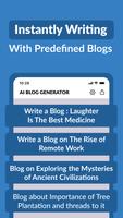 AI Blog Post Generator تصوير الشاشة 2