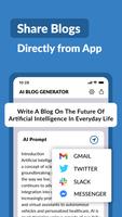 AI Blog Post Generator تصوير الشاشة 3