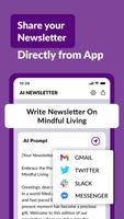 AI Newsletter Generator-Writer ảnh chụp màn hình 3