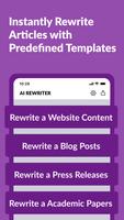 AI Rewriter-Paraphrasing Tool स्क्रीनशॉट 2