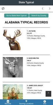 Alabama Whitetail Records - Trophy Deer Records screenshot 3