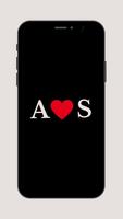 A + S Letters Love Wallpapers poster