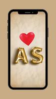 A + S Letters Love Wallpapers screenshot 2