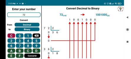 Binary Hexadecimal and Octal capture d'écran 2