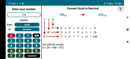 Binary Hexadecimal and Octal capture d'écran 3