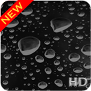 Fond d'écran noir Waterdrop HD APK