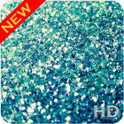 Icona Sfondo blu Glittern HD