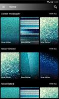 Poster Sfondo blu Glittern HD