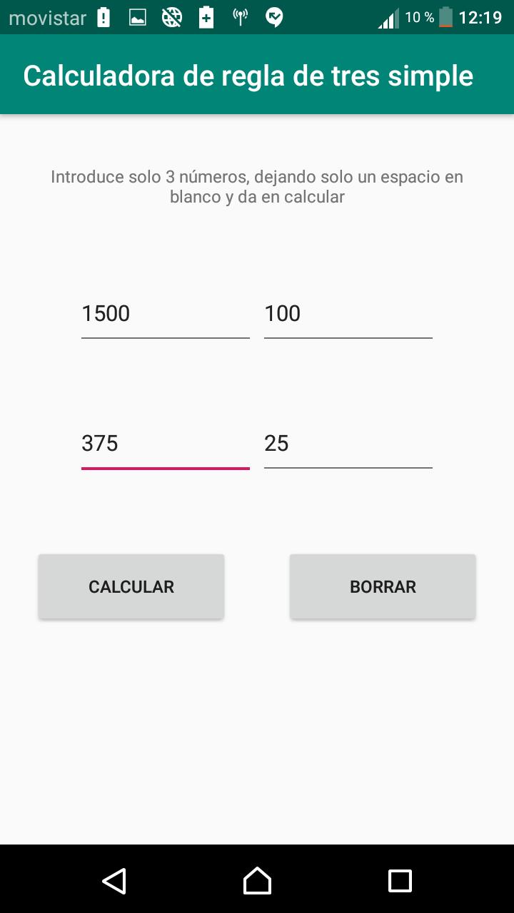 Calculadora de regla de tres simple APK for Android Download