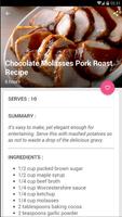 Chocolate Molasses Pork Roast Recipe تصوير الشاشة 3
