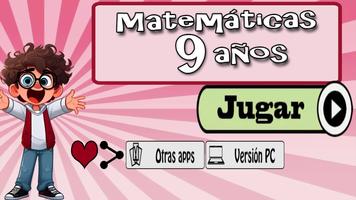 Matemáticas 9 años Affiche