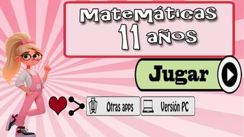 Matemáticas 11 años постер